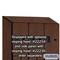 Salsbury Industries Wardrobe Locker, 45" W, 21" D, 76" H, (3) Wide, (6) Openings, Mahogany 27361MAH - alternate 7